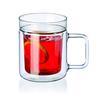 Czech made glass SIMAX double wall mug set of 2 heat-resistant