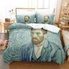 Van Gogh Bettwäsche-Set, Einzelbett, Twin, Voll, Queen-Size-Bett, King-Size-Bett, Bettset für Erwachsene, Kinderzimmer, Bettbezug-Sets, 3D-Retro-Klassiker, 2022