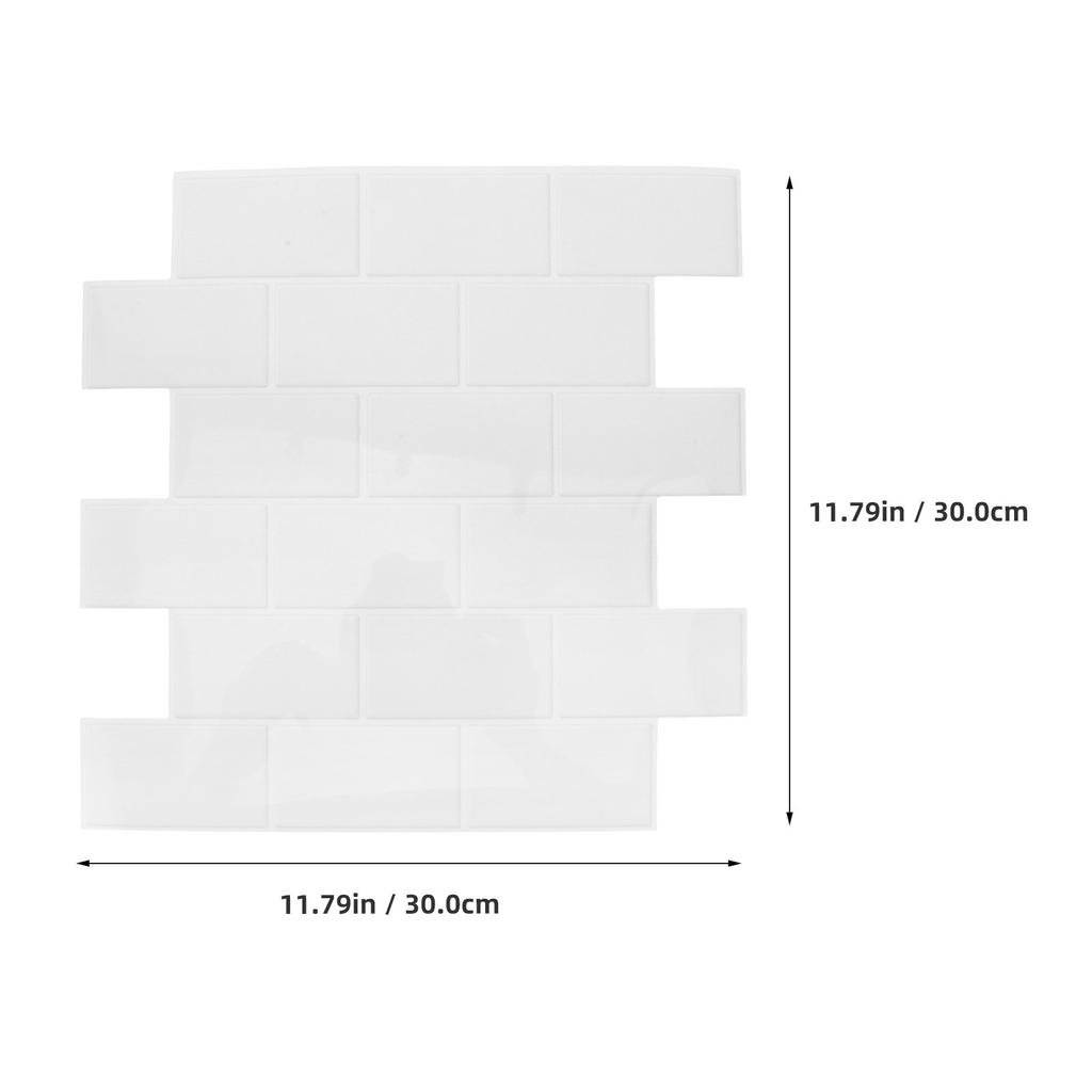 6Pcs Peel and Stick 3D Subway Tile Sticker Sheets,Black Waterproof PVC Self-Adhesive Wall Panels,Easy DIY Backsplash for Kitchen