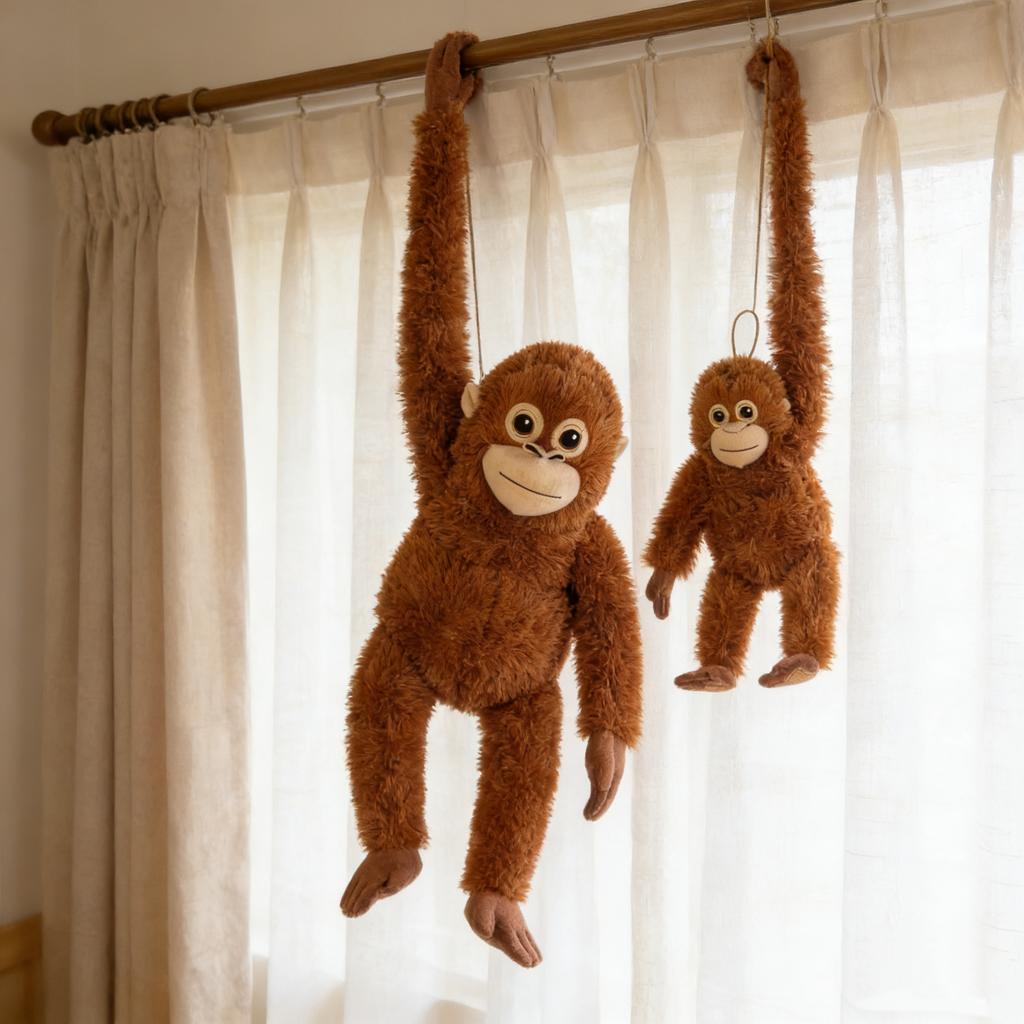 New Funny 40-66Cm Cartoon Gorilla Plush Toy Chimpanzees Monkey Soft Stuffed Doll Backpack Car Bag Room Decor Bg Gift