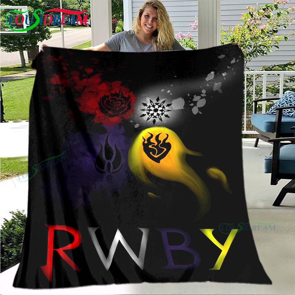 3D Fashion Cartoon R-RWBY Four Seasons Blanket Sofa Cover Travel Bed Plush Blanket Travel Office Break Blanket Gift