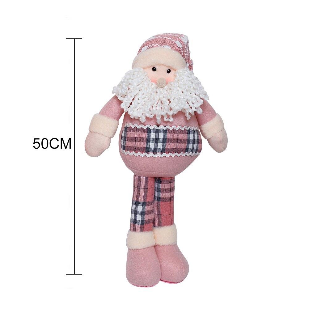 

50 см Різдвяний Рожевий Великий Санта-Клаус Олені Плюшеві Ляльки Стояча Іграшка Різдвяні Прикраси Орнаменти Ремісничий Подарунок Домашній Декор Новий Рік рожевий