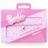 barbie Sterling Silver Silhouette Charm & Rose Quartz Bead Bracelet
