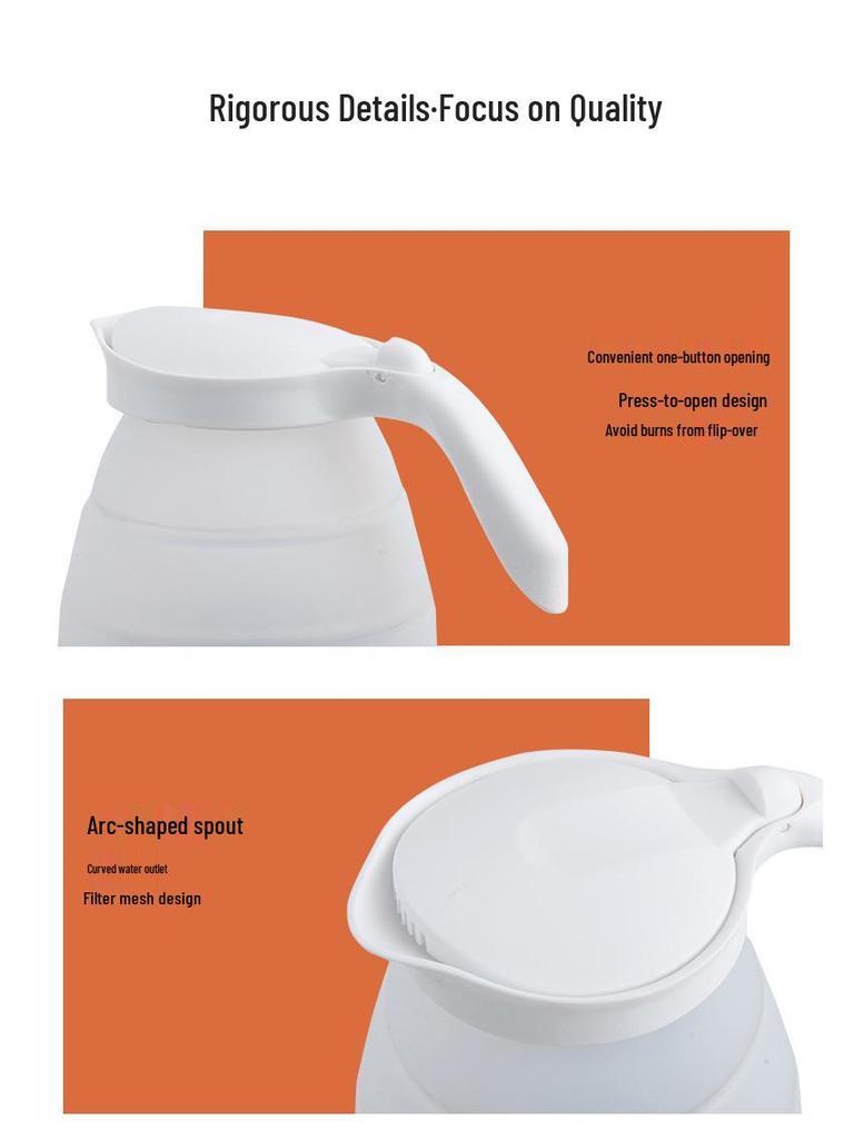 Kompakter Reise-Elektrokocher mit einstellbarer Temperatur, Warmhaltefunktion und automatischer Abschaltung