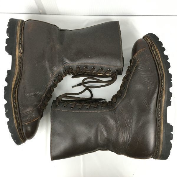 Pre-1980s Europe Vintage Military STAR GOMMER Combat Officer Boots Size 41 (Approx. 25.526.0cm) Brown Men's(USED)