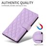 For Xiaomi Redmi Note 14S 4G/Xiaomi Poco M6 Pro 4G/Xiaomi Redmi Note 13 Pro 4G Wallet Case Rhombus Leather Phone Cover with Strap -  Light Purple