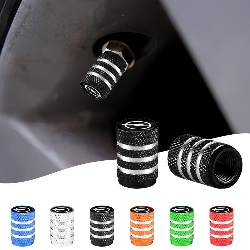 4pcs Car Tire Valve Stems Cap Aluminum Tyre Wheel Stem Air Valve Cover Airdust For Opel Insignia Astra Antara Meriva Zafira H G