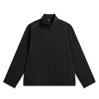 Outdoor CF Wasserabweisend Dehnbar Gewebt Pendler Sport Locker Jacke Herrenjacken Schwarz AJDW041-3