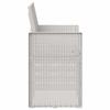 Garden Dining Chairs 2 Pcs White and Light Gray PP