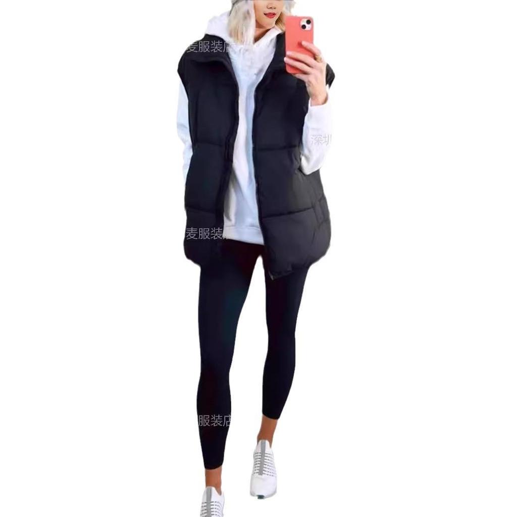 Gilet Imbottito Senza Maniche da Donna, Gilet Imbottito Leggero in Piuma, Capo d'Abbigliamento Casual Multicolore