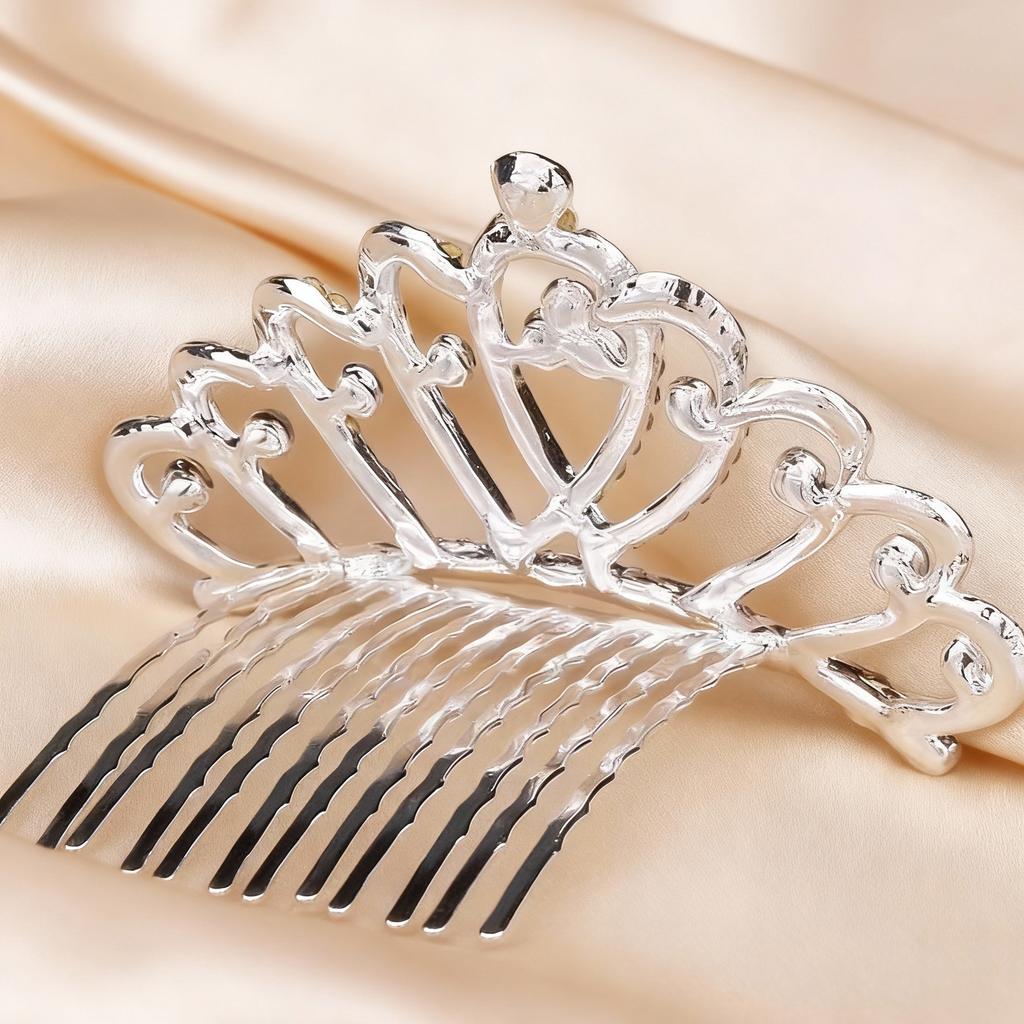 Crown Hair Comb Light Luxury and High End Crown Exquisite Banquet Headband Dancing Girl Hair Accessories