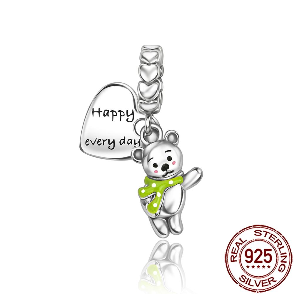 New Charms Copper Cat Dog Flamingo Chameleon Axolotl Animal Beads Fit Bracelet Necklace Women Diy Jewelry