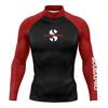 Mens Long Sleeve Rash Guard Quick Dry Compression Surfing Shirt Adult Swim Team Training Top