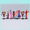 Magical Circus Pvc Figure Set Rabbit Clown Cartoon Cake Decoration 8 Characters 11cm