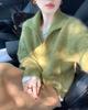 2025 Autumn/Winter Women's Wool Polo Collar Sweater, Korean Lapel Style, Versatile Solid Color Knitwear
