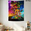 Super Mario Bros Movie Tapestry Tapestry Fashion Print Wallmounted Christmas Gift Home Decor Work Of Art
