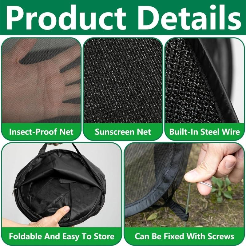 Plant Garden Protective Vegetable Large Gardening Bird Control Cage Flower Bed Plant Net Plant Protective Cover for Vegetables Fruits