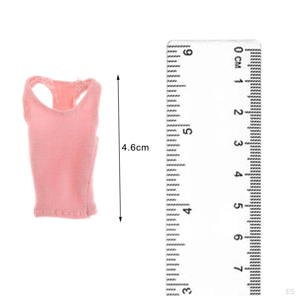 1/12 Female Vest Accessories, Handmade Doll Clothes Costume for 6 inch Action Figures,