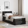 Maison Exclusive - Cadre de lit ottoman avec matelas noir 90x200 cm similicuir