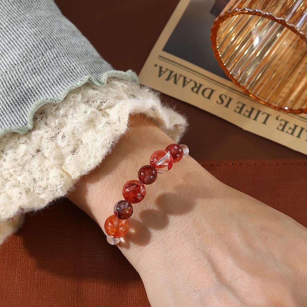 Elegant Retro Chinese Crystal Beaded Bracelet - High-End Niche Design