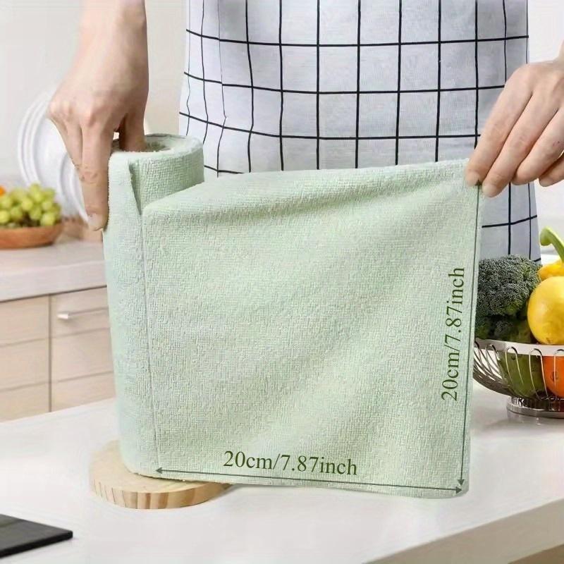 20PCS Ultra-Fine Fiber Cleaning Cloth Roll, Multifunctional Reusable Household Dish Towel, Car Cleaning Tool, Ideal Room