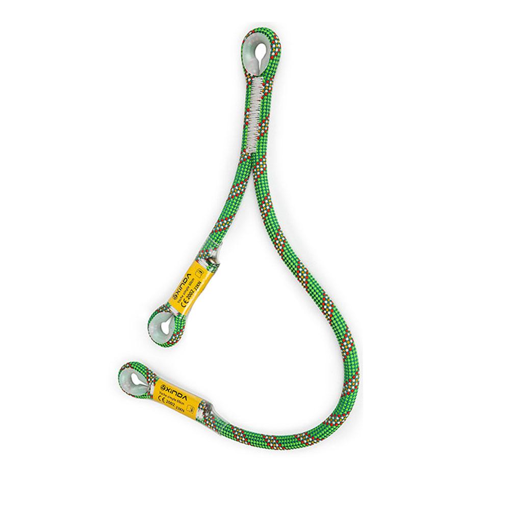 22kn Braided Prusik Cord Loop Sewn Eye To Eye Y V Shaped Rescue Fall Protection Safety Lanyard Protection Point