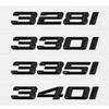For G20 G21 G28 F30 F31 F34 F35 E90 E91 E92 E93 E46 DIY Sticker Rear Trunk Badge Plastic Decal 3 Series 328i 330i 335i 340i BJ9
