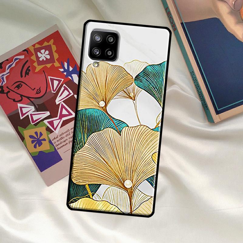 

Роскошный чехол с листьями гинкго для Samsung Galaxy A06 A16 A56 A36 A26 A54 A34 A14 A52 A32 A12 A13 A33 A53 A15 A35 A55 Samsung A15
