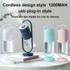 Usb Rechargeable Mini Air Humidifier LED light mini 200ml h2o Spray Mist humidifier Aroma Essential Oil Diffuser for Home