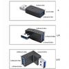 5pcs USB3.0 90 Degree Extension Adapters with Male to Female Connector for Tight Space Installation on Laptops and Vehicles