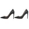 Valentino Garavani pumps Rockstud pointed toe leather black leather Women 35.5 Used