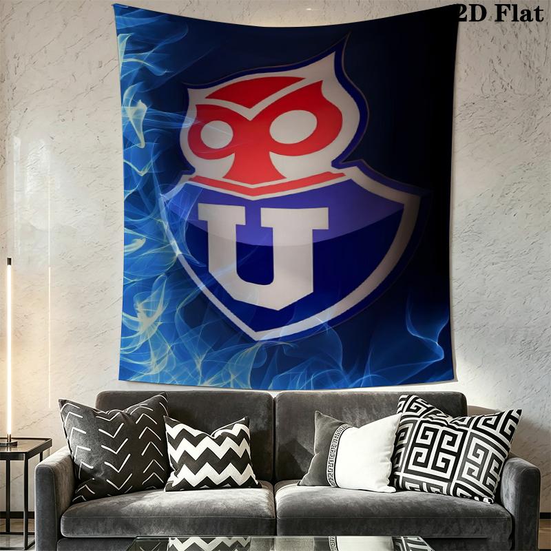 Universidad de Chile Wall Tapestry Aesthetic Wall Hanging Printed Fabric Blanket Decorative Tapestries for Bedroom Living Room Home Decor