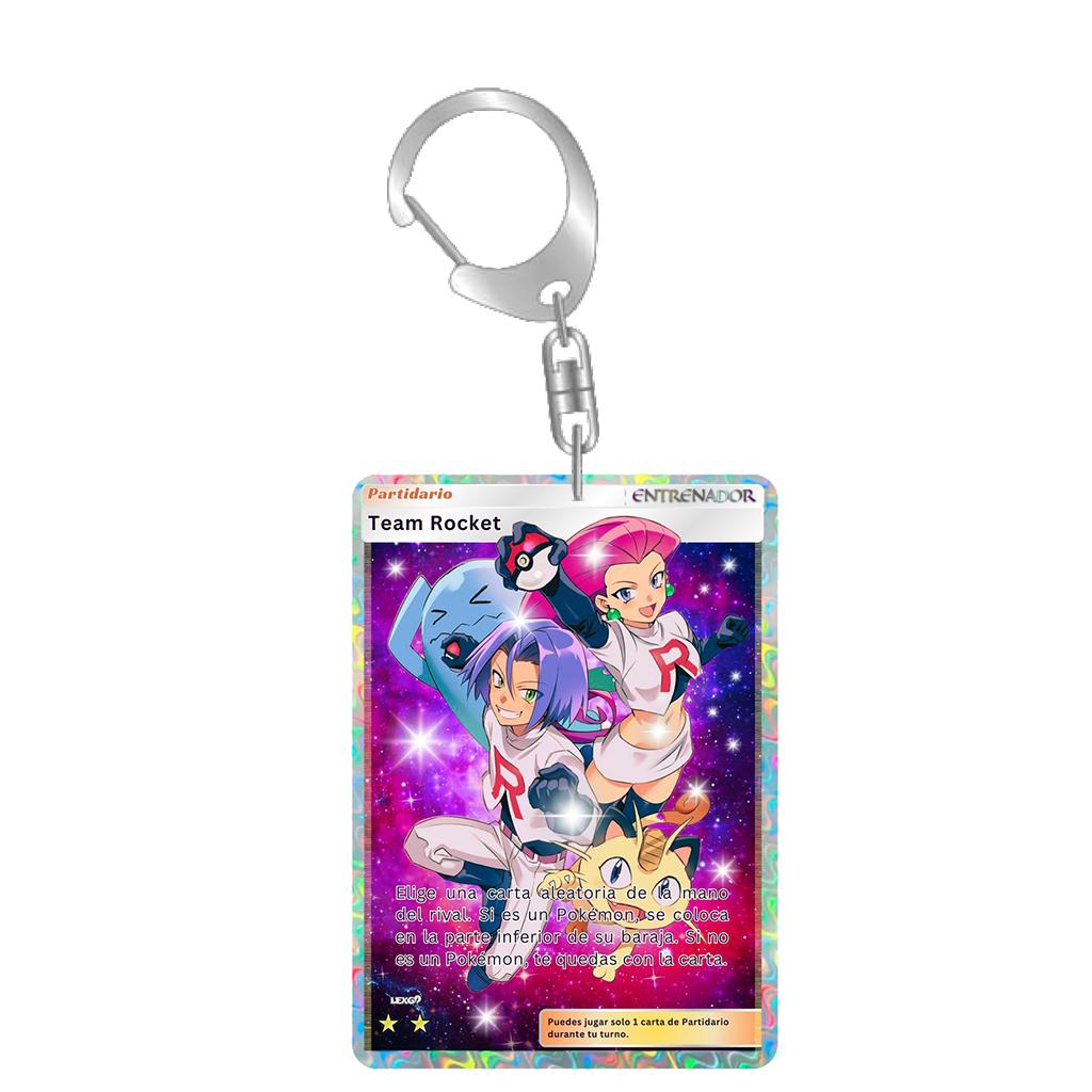 Anime Acrylic Keychain for Diancie Gardevoir Leafeon Milotic Eevee Evolutions Team Rocket Card Key Ring Self-Made Bag Pendant