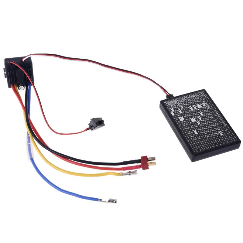 💰Köp billigt online 110 1/8 WP Crawler Brush Brushed 80A Waterproof ESC With Program card