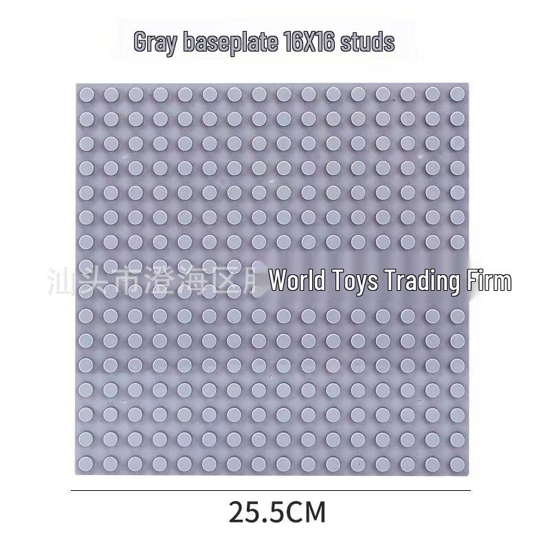 Cross-border 16x32 Large Particle Building Block Baseplate with 24x24 Rounded Corner, Right Angle, 38.4x38.4 Wall Baseplate