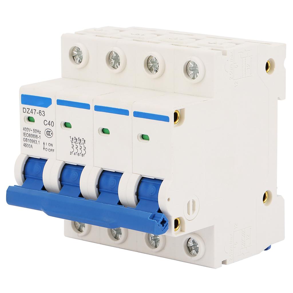 DZ47‑63 4P 40A 400V 50Hz Miniature Circuit Breaker