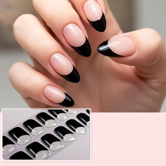 Tiras de Gel para Unhas com Lixa Fácil de Aplicar Remover Autocolante de Unha Decalque Mulheres Manicure em Casa Esmalte DIY Envoltório de Unha
