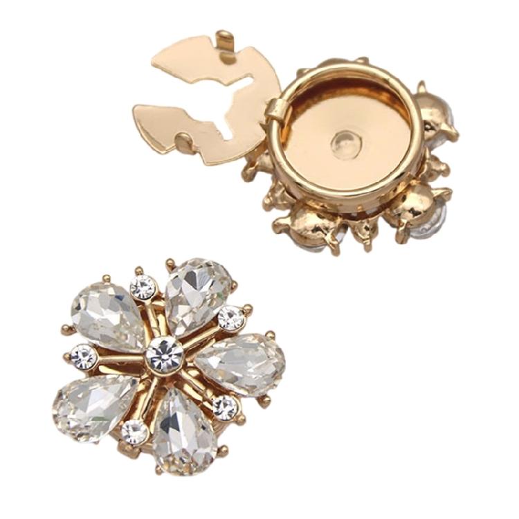 Versatile Dress Shirt Cufflinks With Sparkling Glass Accents And Premium Alloy Construction For Daily Use