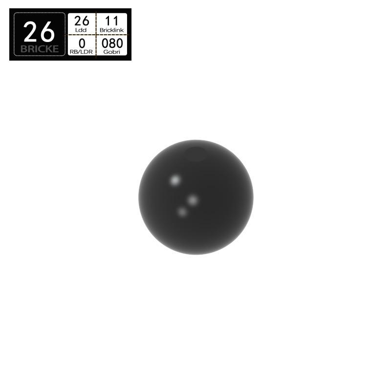 BRICKE Brick Guest 10.2mm Steering Ball Connector, Compatible with Lego 32474 18384 Building Blocks 108 pcs