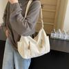 Chic Minimalist Canvas Tote Bag For Women Large Capacity Trendy Shoulder Bag 2024 New
