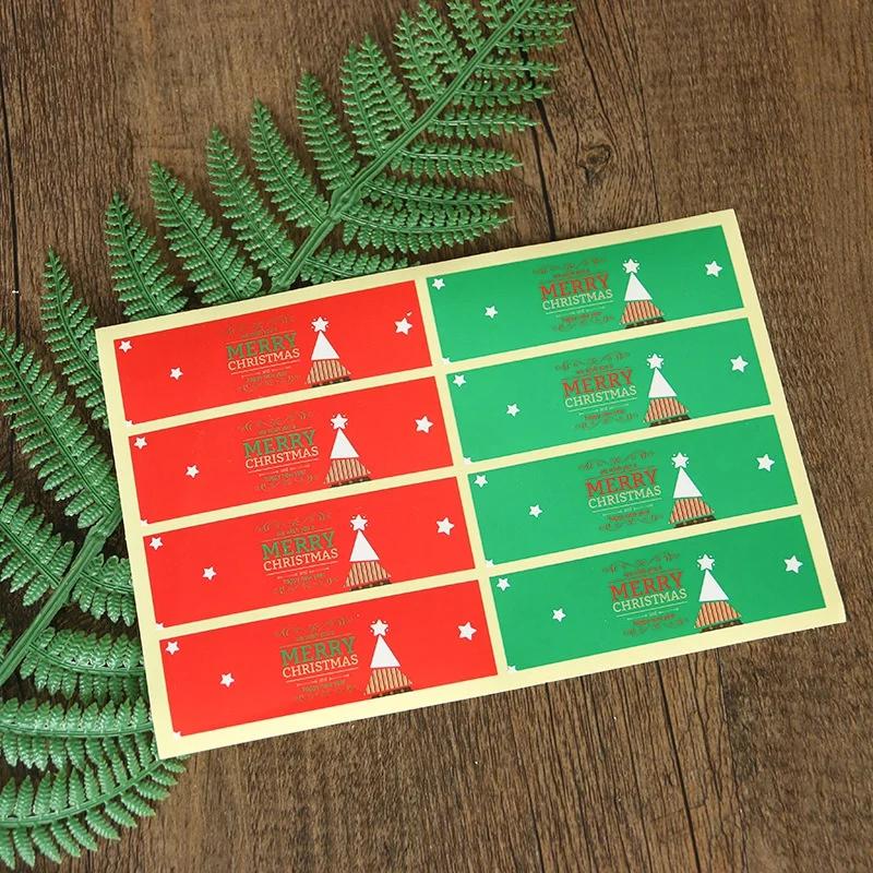 

1 Pcs Brand New Christmas Sticker Sticker Sticker Label Gift Box Sealing Party Sticker/party Label Sticker 8 Pcs/piece A