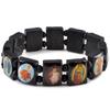 Heilige Jesus Religiöse Holz Katholische Ikone Armbänder Unisex Mode Holzarmband Gebetsanhänger Schmuck 7 Farben