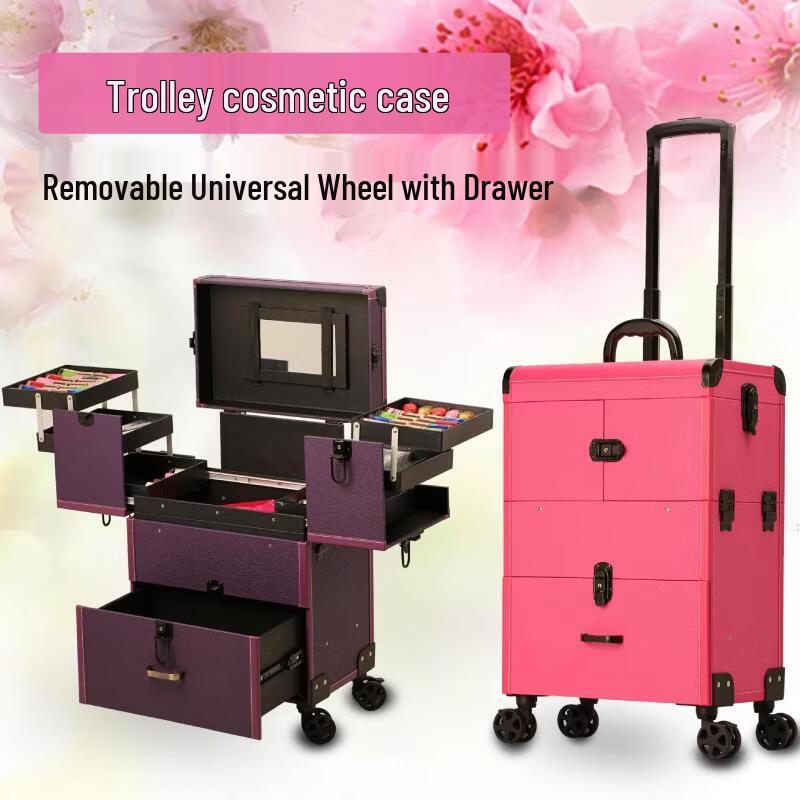 Professional Multi-Layer Rolling Makeup Case