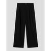 8SECONDS Summer Double-Pleated Half-Banding Slacks Black (454821Lqx5)