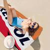 R-Repsol Retro Microfiber Printed Beach Towel Mountain Climbing Yoga Beach Swimming Running Absorbent Soft Towel