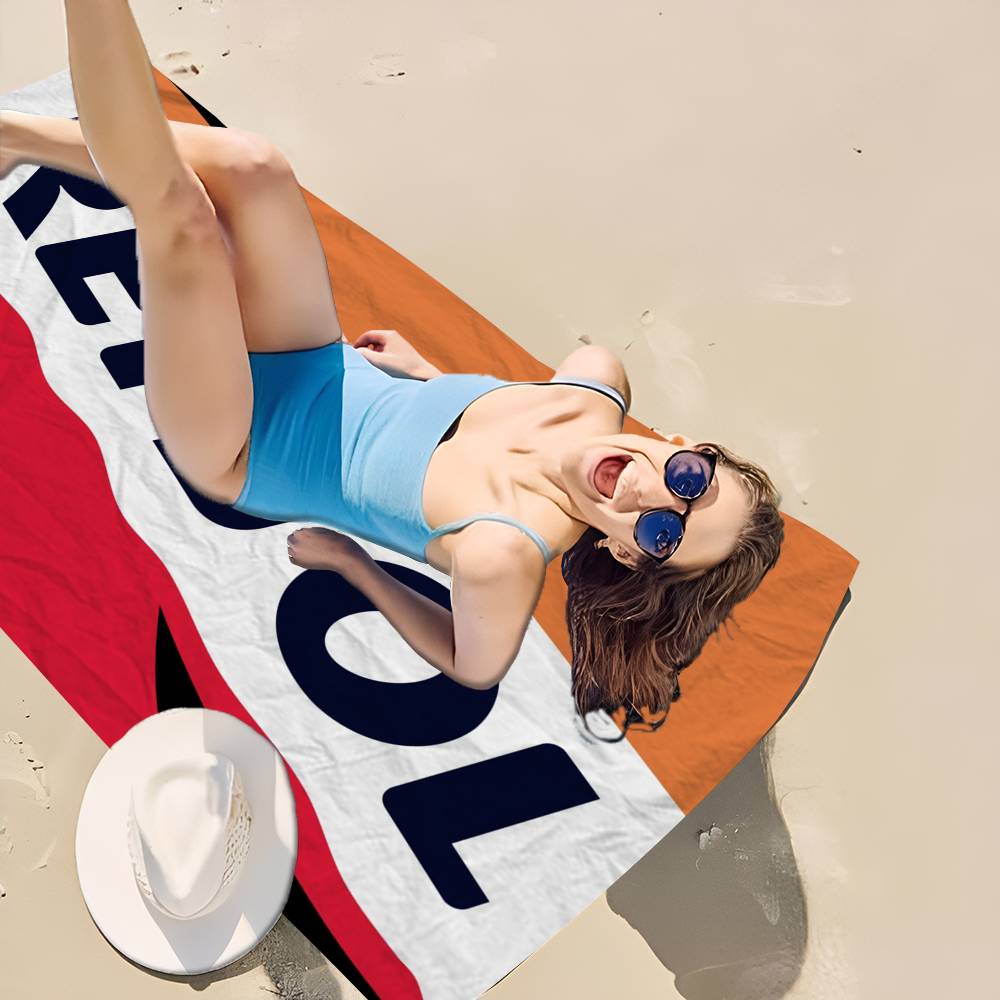 R-Repsol Retro Microfiber Printed Beach Towel Mountain Climbing Yoga Beach Swimming Running Absorbent Soft Towel