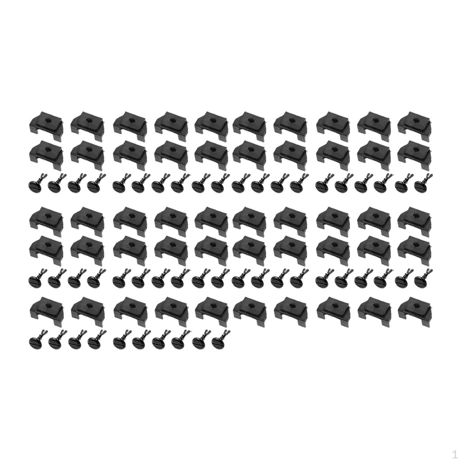 Automotive Engine Cover Clip Pin Set, Car Fasteners, Underbody Accessories 50pieces
