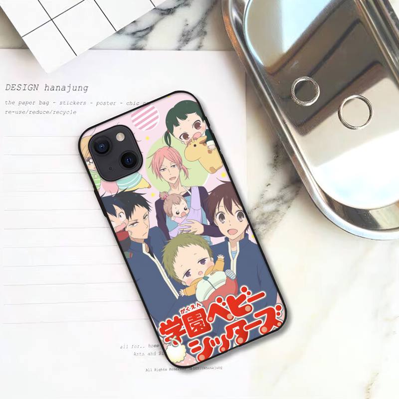 School Babysitters Anime  Phone Case For iPhone 11 12 Mini 13 14 Pro XS Max X 8 7 6s Plus 5 SE XR Shell