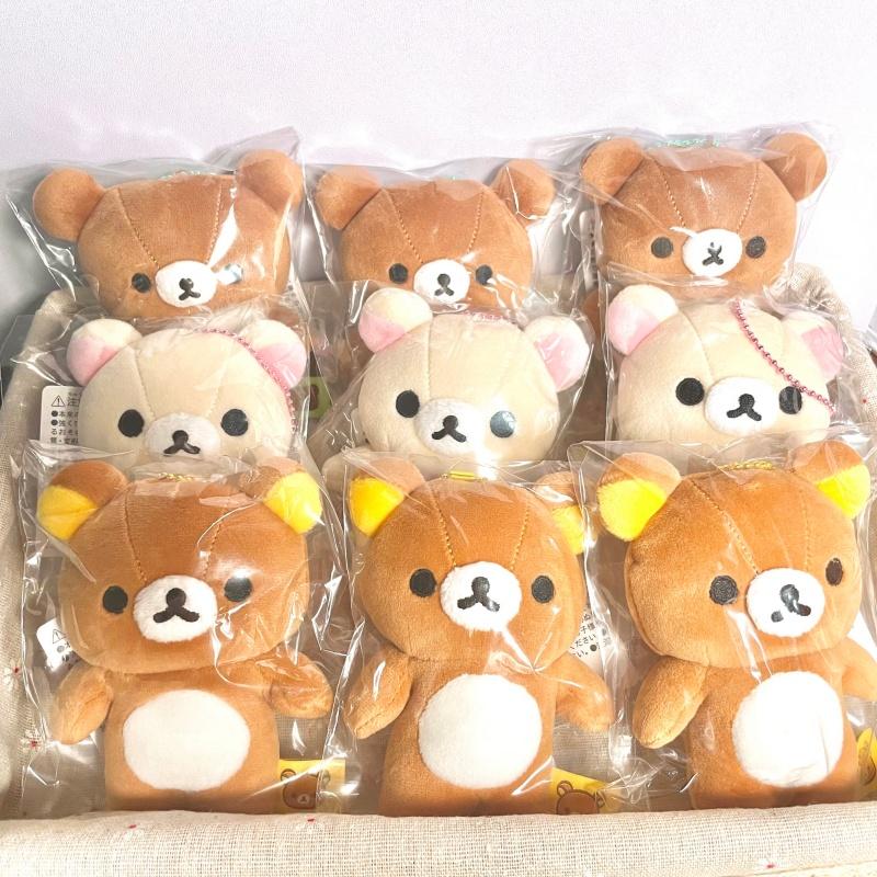 Anime Relax Bear Fill Cotton Mochi Soft Plush Doll Pendant Kiiroitori Chick Creative Lazybear Small Toy Stuffed Plush Charm Gift