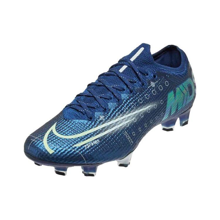 Nike Mercurial Vapor 13 Elite MDS FG Blue Void Barely Volt Men Sneakers White CJ1295-401